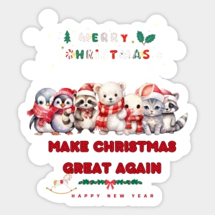 make christmas great again Sticker